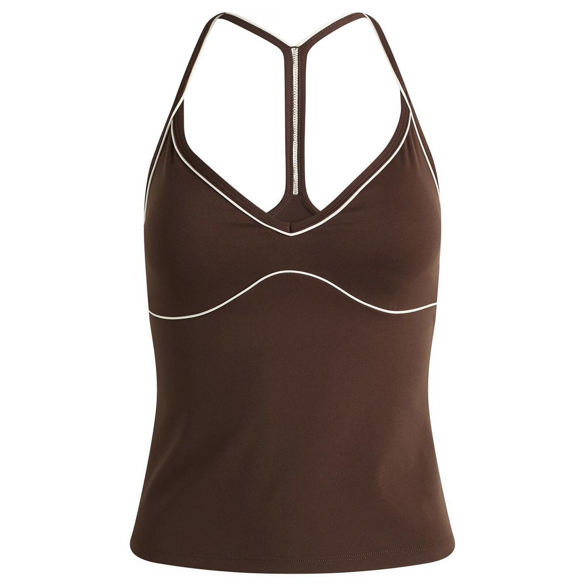 TALA Women's DayFlex Contrast Sweetheart Vest in Chestnut Brown