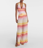 Missoni Mare Printed pointelle palazzo pants