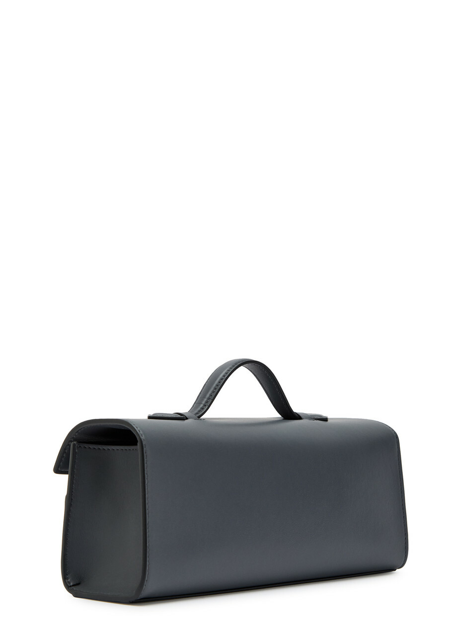 Savette Symmetry Slim Leather Pochette - Dark Blue - One Size