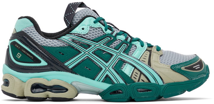 Photo: ASICS Gray & Blue Gel-Nimbus 9 Sneakers