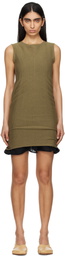 Eckhaus Latta Brown Veil Minidress