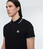 Moncler - Contrast trimmed cotton polo shirt