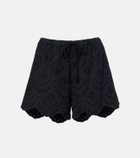 Poupette St Barth Cruse broderie anglaise cotton shorts
