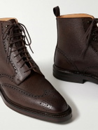 George Cleverley - Bryan Full-Grain Leather Brogue Boots - Brown