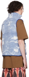 Marc Jacobs Heaven Blue Polyester Vest