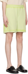 Solid Homme Green Four-Pocket Shorts