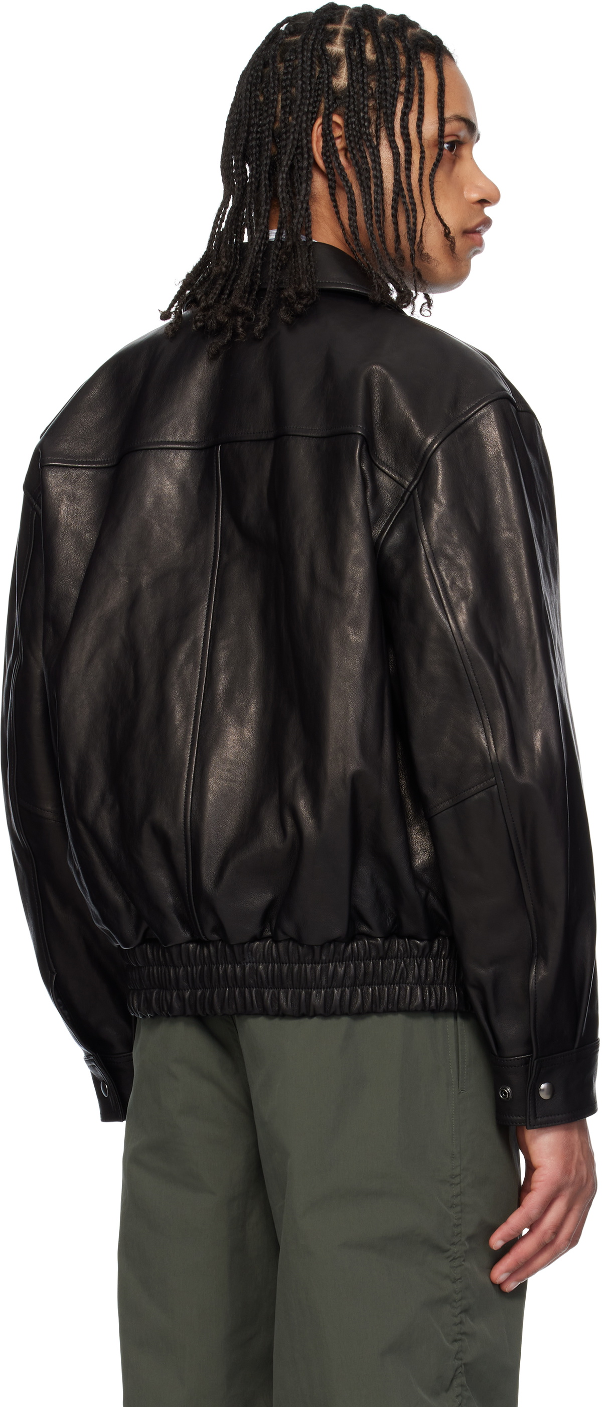 COOR Black Vegetable A-2 Leather Jacket COOR