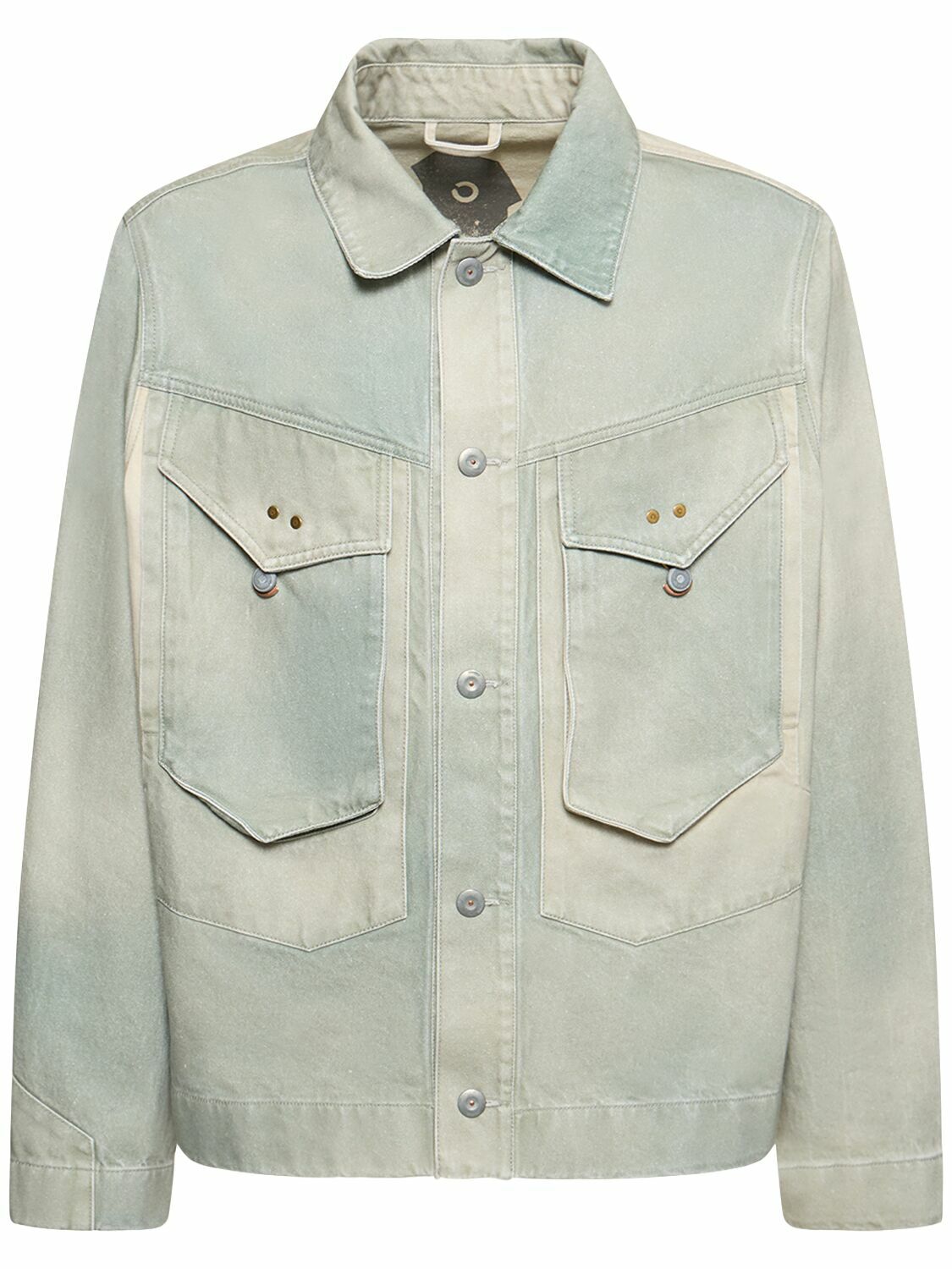 OBJECTS IV LIFE - Logo Print Cotton Denim Jacket