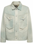 OBJECTS IV LIFE - Logo Print Cotton Denim Jacket