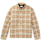 Folk - Checked Faux Shearling-Lined Cotton-Flannel Overshirt - Neutrals
