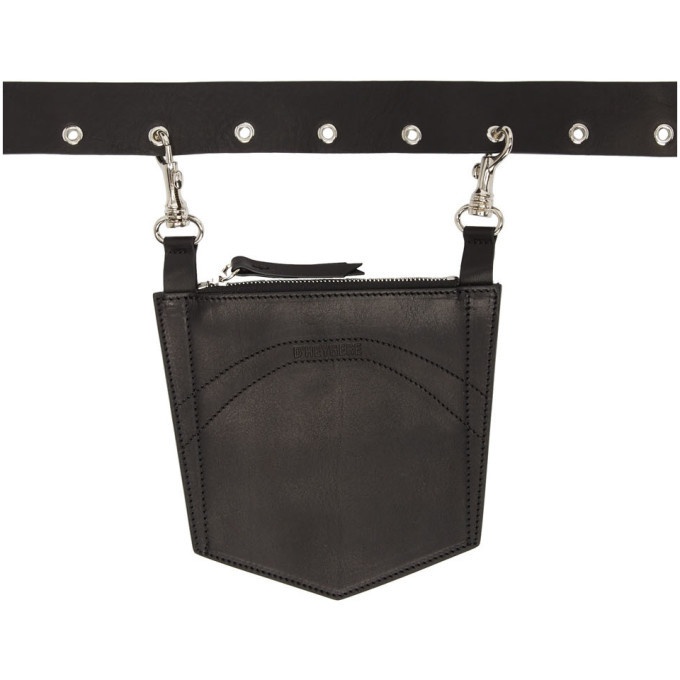 Photo: Dheygere Black Leather Pocket Belt