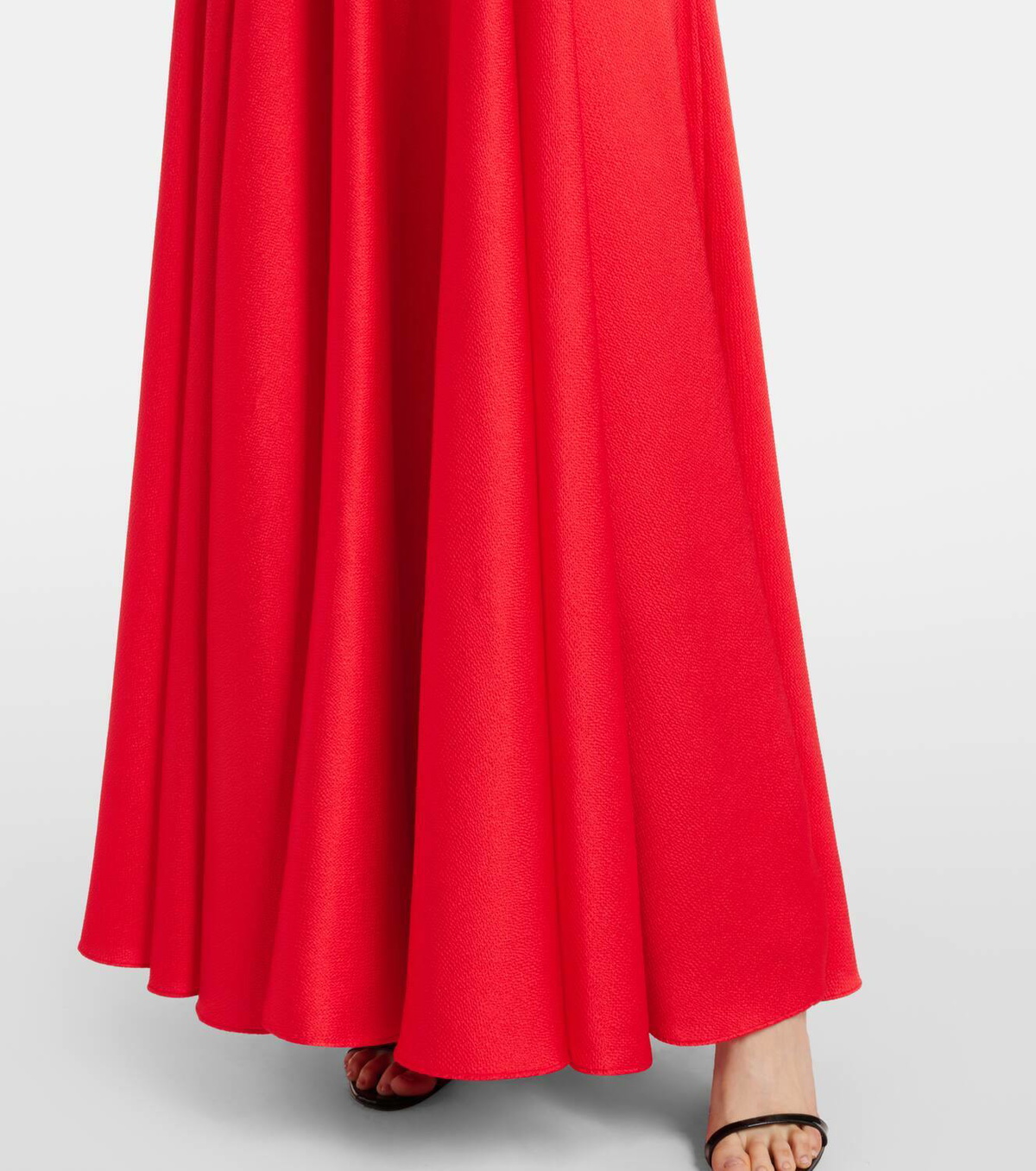 Solace London Emelia scarf-detail satin gown