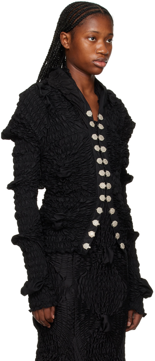 Feben Black Armour Blouse