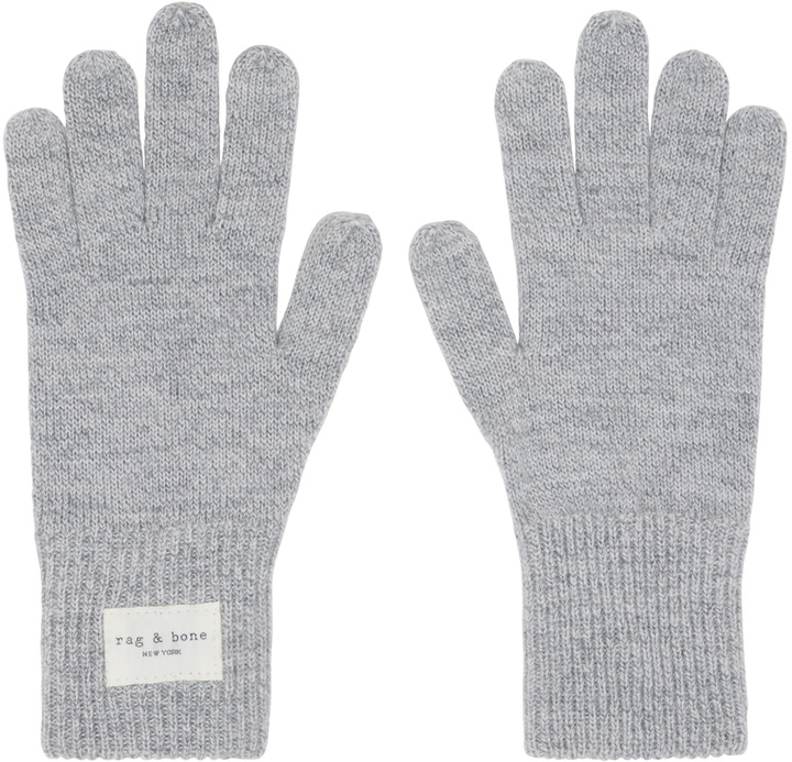 Photo: rag & bone Gray Addison Gloves