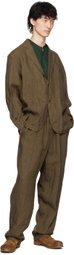 YLÈVE Brown Drawstring Trousers