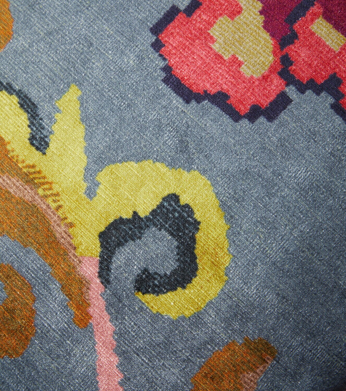 Etro Nimphea velvet cushion