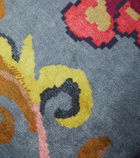 Etro Nimphea velvet cushion