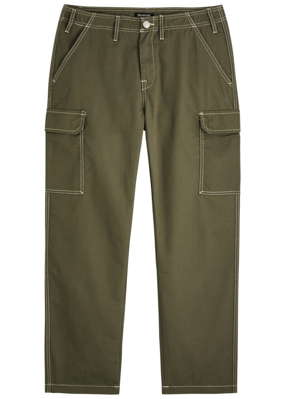 Photo: True Religion Straight-leg Twill Cargo Trousers Khaki