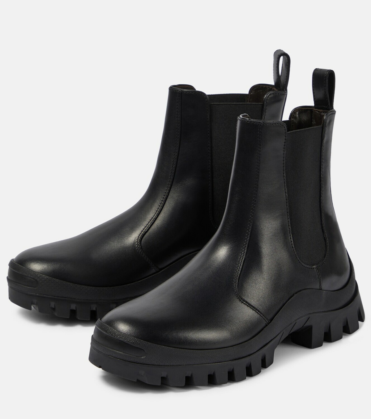 The Row Greta leather Chelsea boots