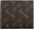 Coach 1941 Brown Horse & Carriage Double Billfold Wallet