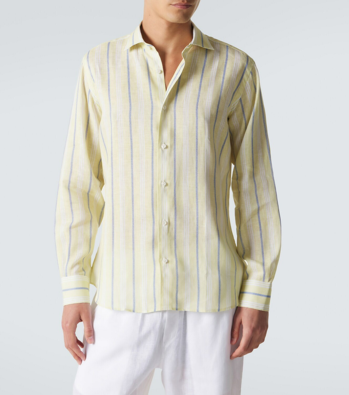 Fedeli Striped linen shirt