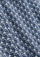 Sandbanks Monogram-intarsia Cotton-knit Polo Shirt Navy