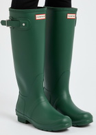 Hunter Original Tall Rubber Wellington Boots Green