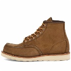 Red Wing Men's 8881 Heritage Work 6" Moc Toe Boot in Olive Mohave