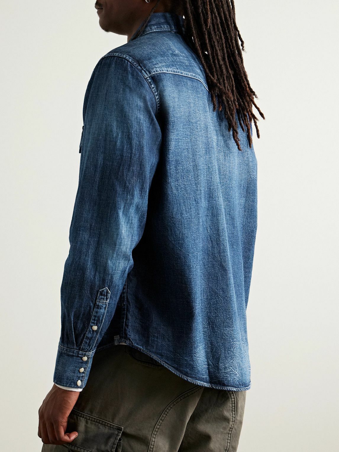 visvim SOCIAL SCULPTURE デニム ウエスタンシャツ 日本製 Visvim - Social Sculpture Denim Western Shirt - Blue Visvim