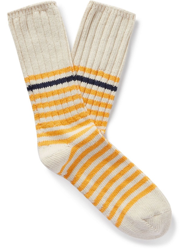 Photo: Thunders Love - Marine Striped Recycled Cotton-Blend Socks