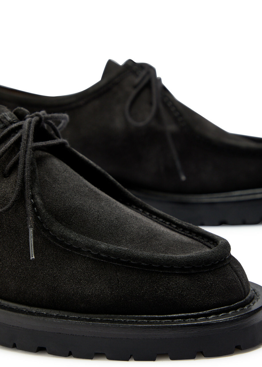Legres Suede Derby Shoes Black