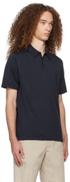 Sunspel Navy Three-Button Polo