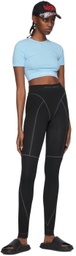 Heron Preston Black Nylon Sports Leggings