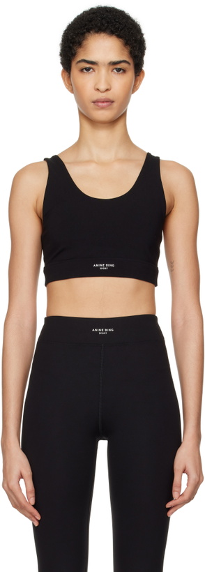 Photo: ANINE BING Black Yves Sport Bra