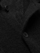 The Elder Statesman - Embroidered Cashmere and Cotton-Blend Shirt - Black