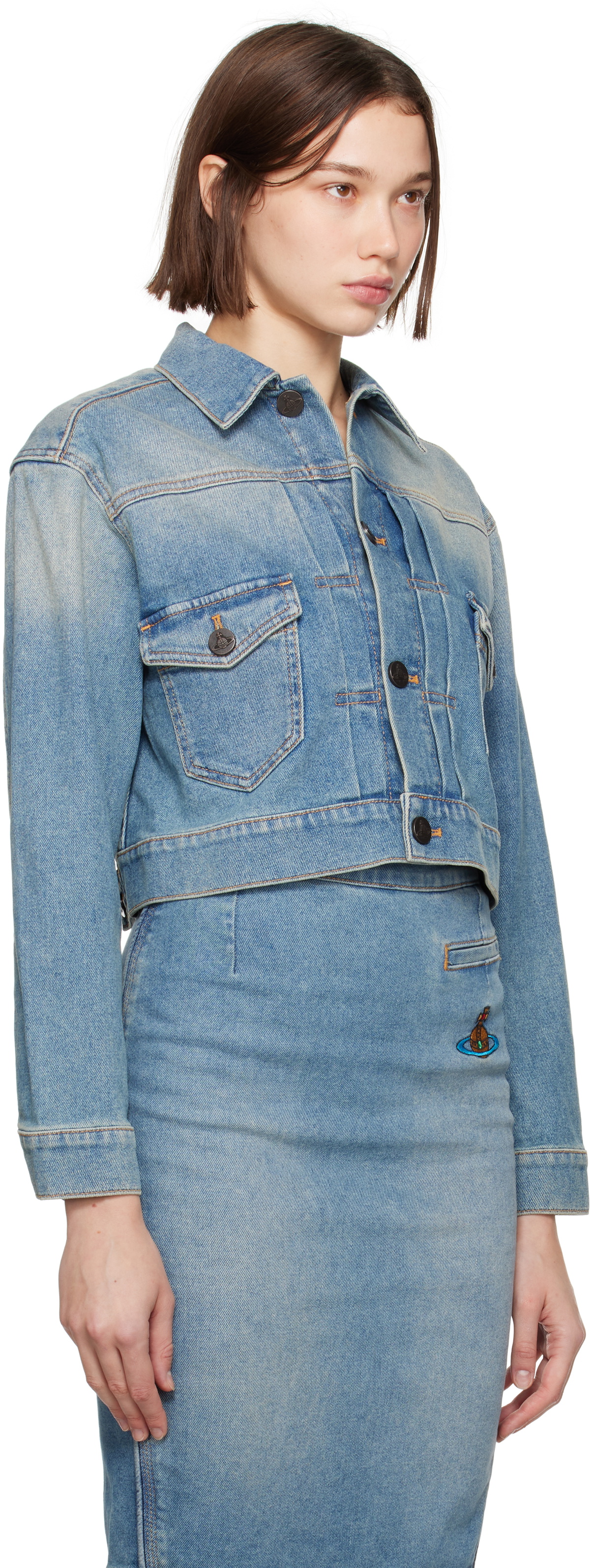 Vivienne Westwood Women's Stormy Denim Jacket Blue