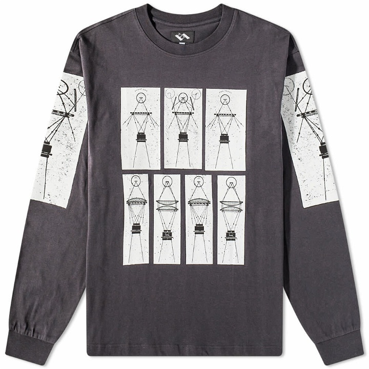Photo: The Trilogy Tapes Men's Long Sleeve Enlarger Illuminations T-Shirt in Black