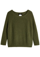 Weekend Max Mara Xeno Open-knit Jumper Olive