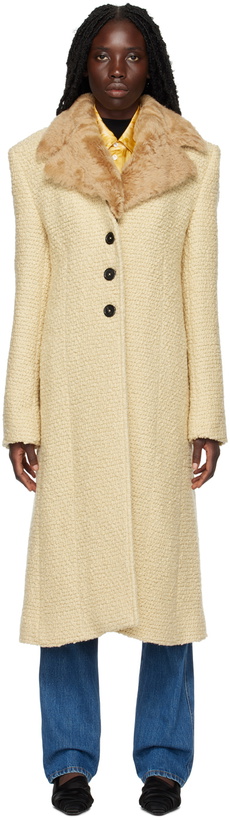 Photo: Kwaidan Editions Beige Notched Lapel Coat
