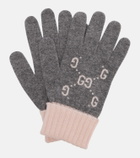 Gucci GG jacquard cashmere gloves