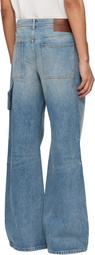 Courrèges Blue Hammer Baggy Jeans