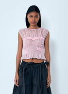Cecilie Bahnsen Sheer Ruffle Blouse