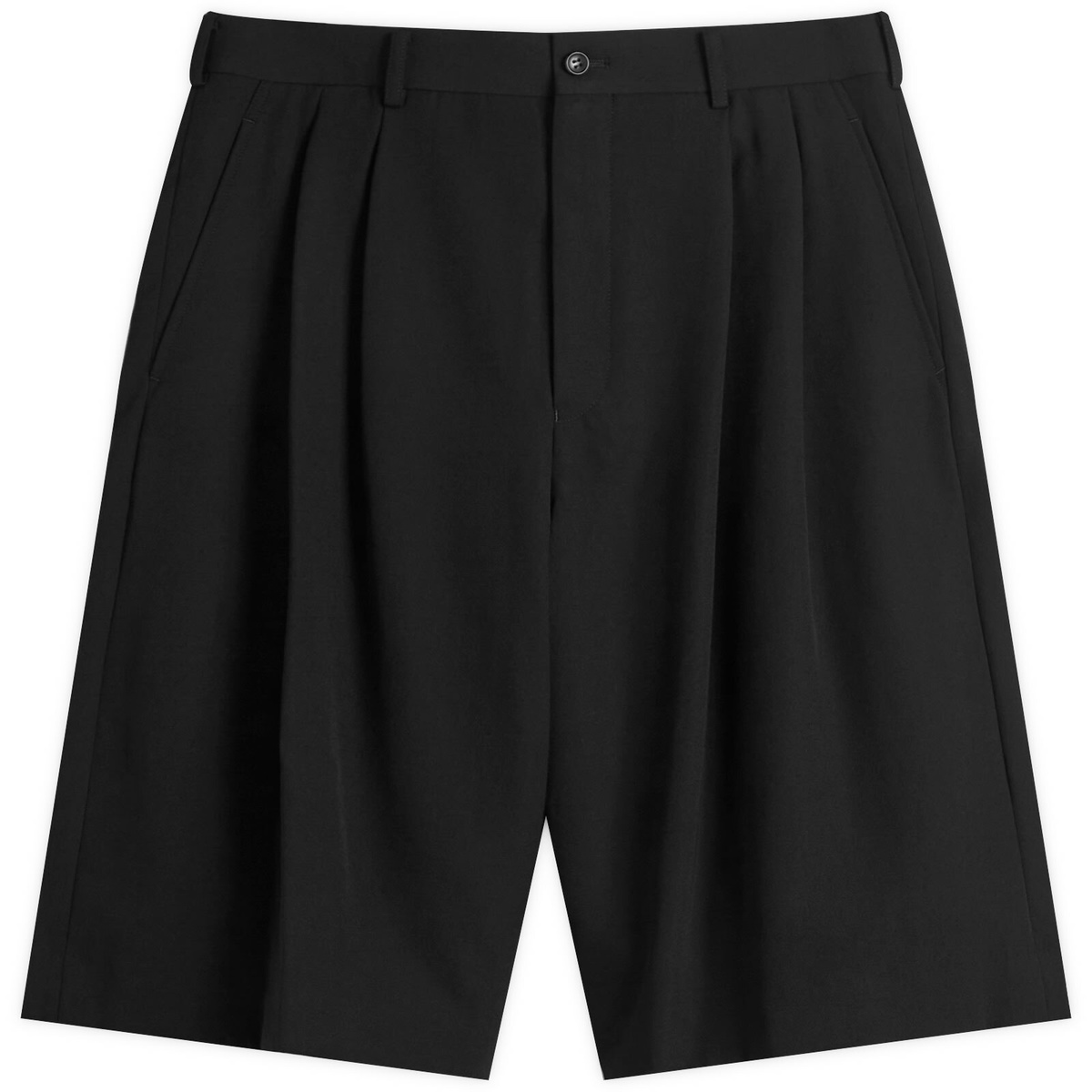 Comme des Garcons Homme Plus Black Faux-Leather Shorts Comme des