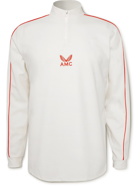 Castore - AMC Woolmark Logo-Print Wool-Blend Jersey Half-Zip Tennis Shirt - White