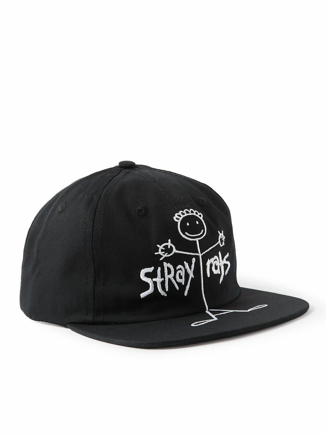Photo: Stray Rats - Wicked Twisted Logo-Embroidered Cotton-Twill Hat
