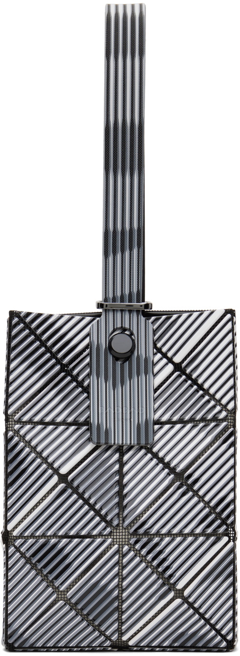 BAO BAO ISSEY MIYAKE Black & White Beam Pouch