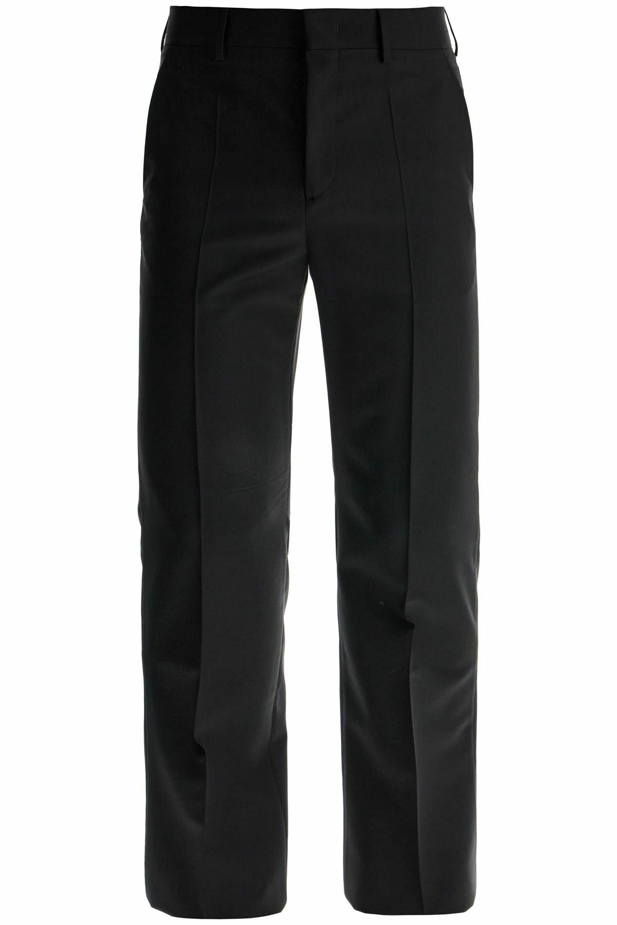 Valentino Garavani Men Black Wool Blend Pant