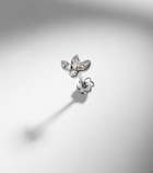 Maria Tash Lotus 18kt white gold (750/1000) single earring with diamonds