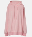 Hunza G Logo cotton terry hoodie