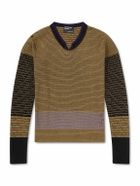 Enfants Riches Déprimés - Go Ask Alice Striped Cotton Sweater - Yellow